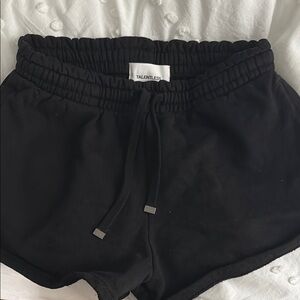 Talentless Black Athletic Shorts with Elastic Waistband